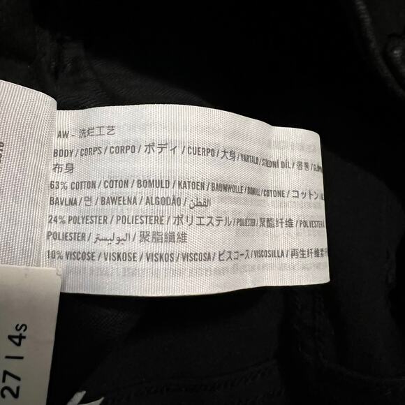 NWT Abercrombie & Fitch Mid Rise Super Skinny Ankle Jeans Distressed Black 27/4S - Picture 10 of 13